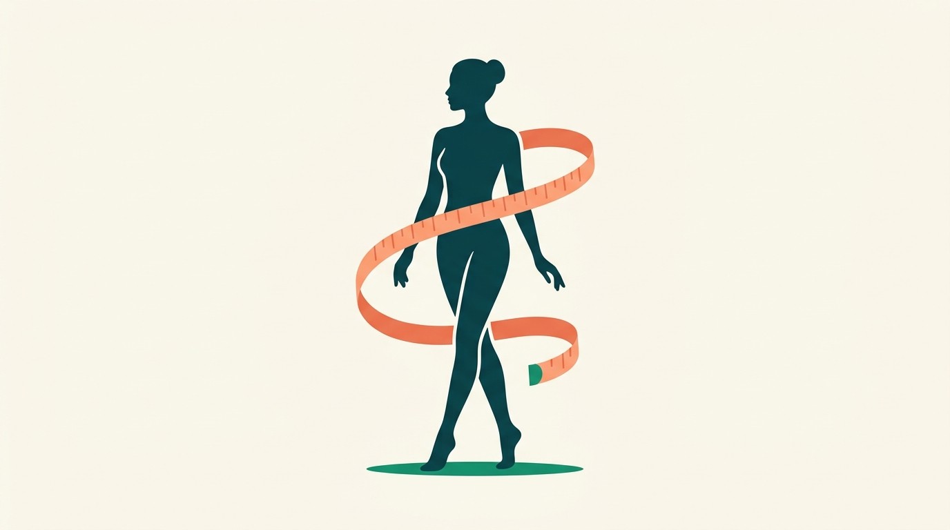 Measuring body fat with tape measure