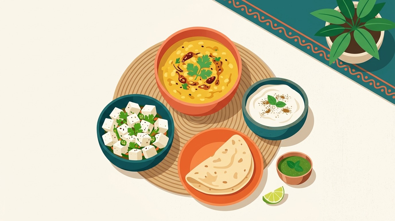 High protein Indian vegetarian foods