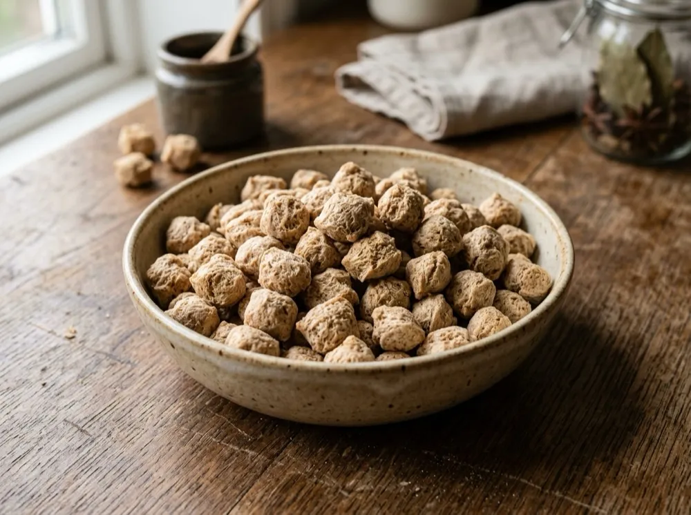 Cooked soya chunks